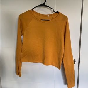 Yellow Cropped sweater